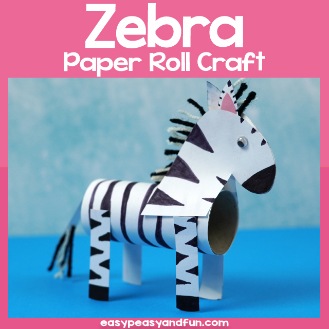 Paper Roll Zebra Template