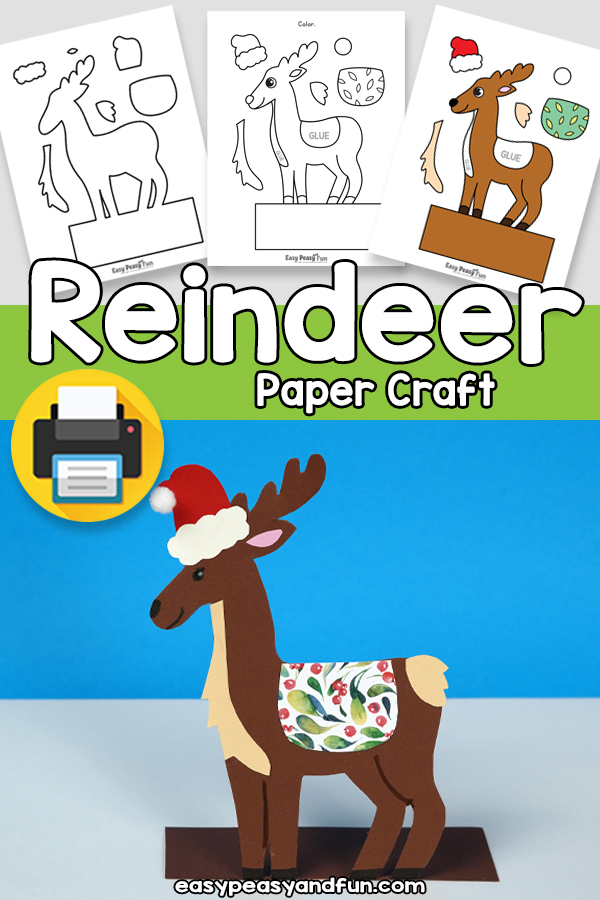 Reindeer Paper Craft Template