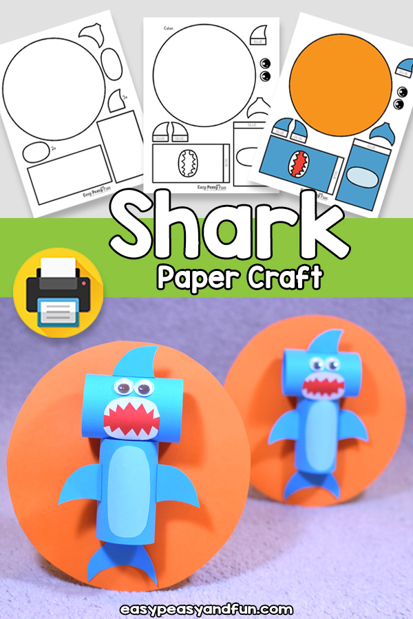 Shark Paper Craft Template