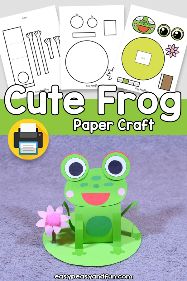 Cute Paper Frog