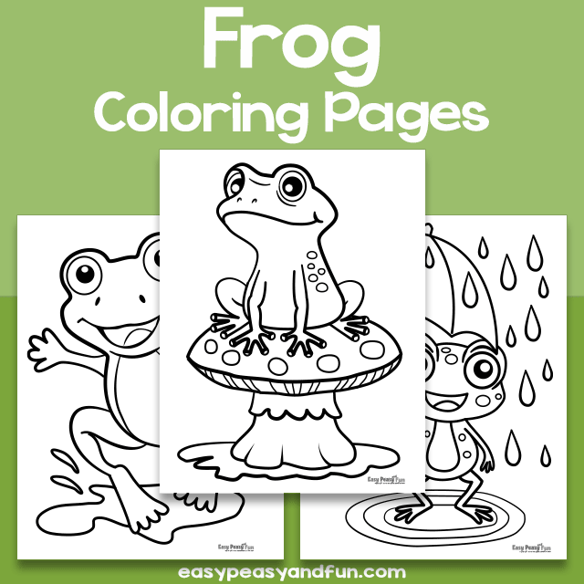 Frog Coloring Sheets