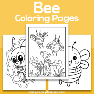 Bee Coloring Sheets