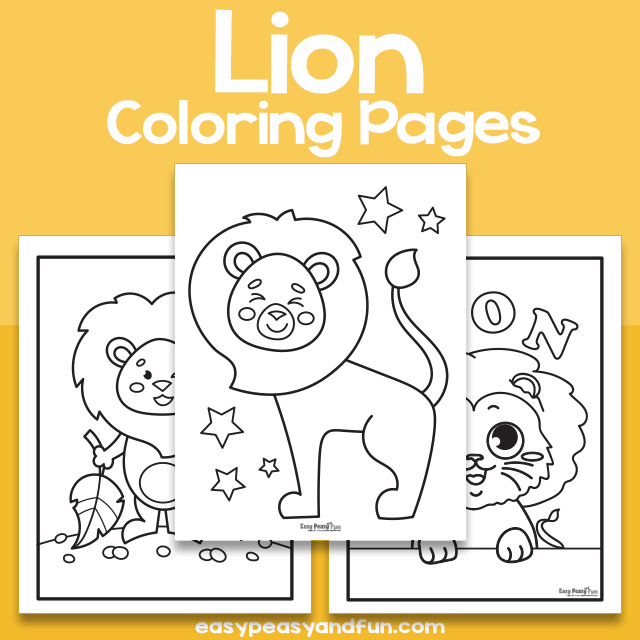 Lion Coloring Sheets