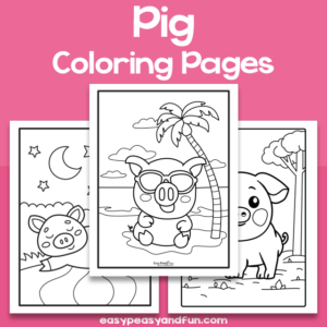 Pig Coloring Sheets