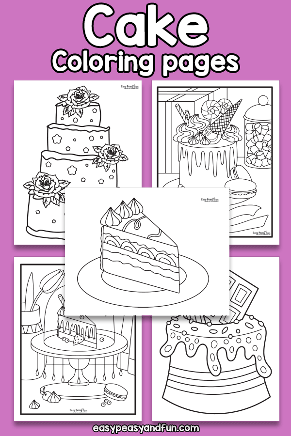 Printable Cake Coloring Pages