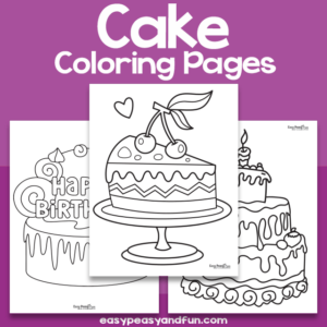 Printable Cake Coloring Sheets