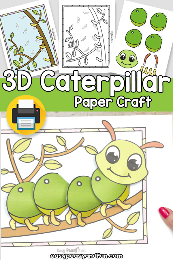 Printable Caterpillar Paper Craft