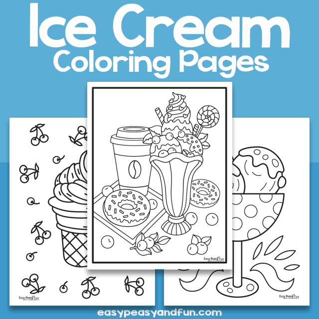 Printable Ice Cream Coloring Sheets