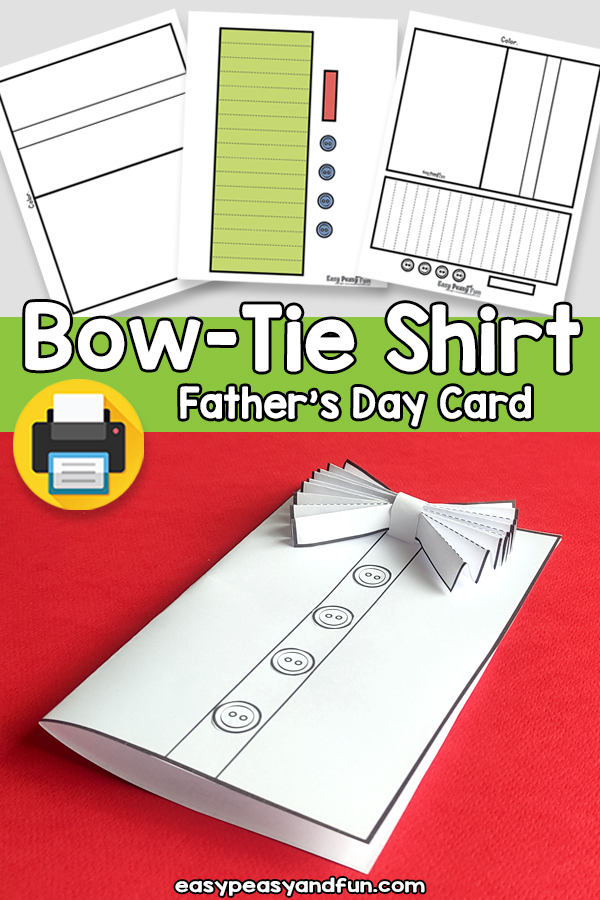 Bow-Tie Shirt Father’s Day Card Template