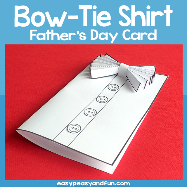 Bow-Tie Shirt Father’s Day Card Idea