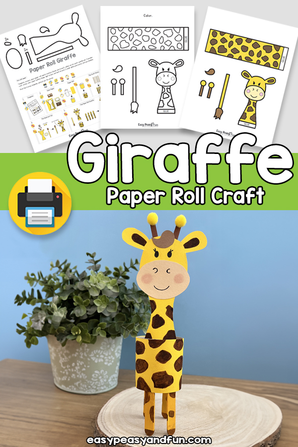 Paper Roll Giraffe Template