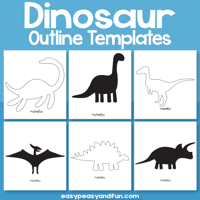 Dinosaur Outline Templates