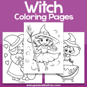 Printable Witch Coloring Sheets