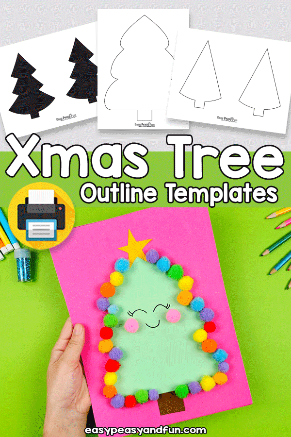 Printable Christmas Tree Outline Templates
