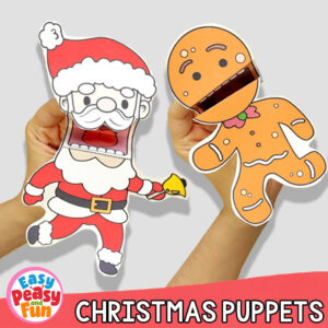 Christmas Finger Puppets Template