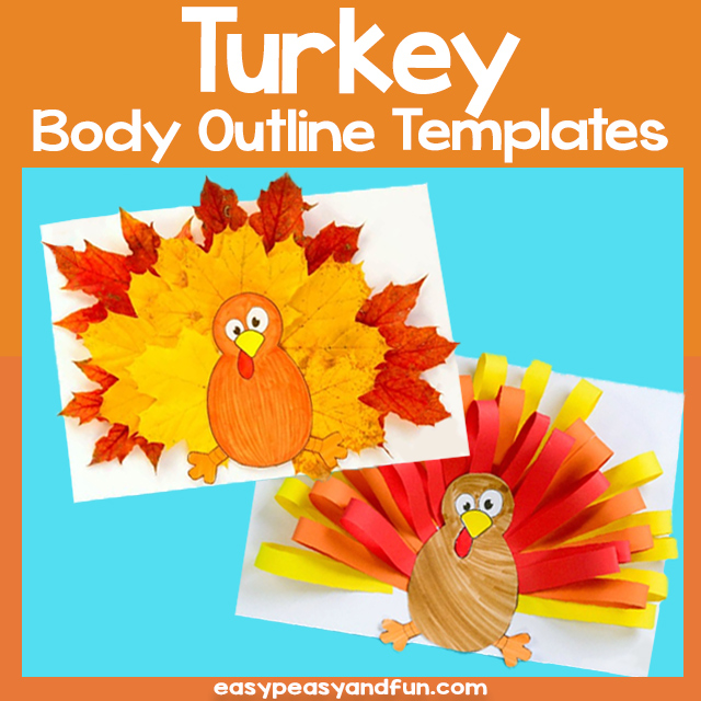 Turkey Body Outline Template