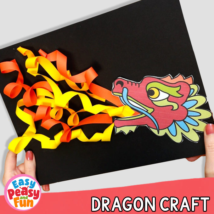 Chinese Dragon Head Template