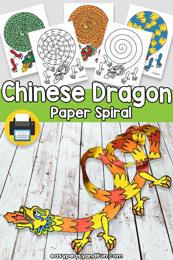 Paper Spiral Chinese Dragon