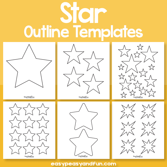 Star Outline Templates