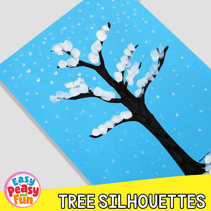 Tree Silhouettes Craft Template