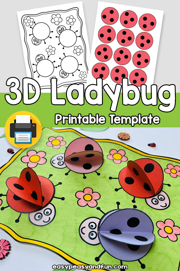 3D Ladybug Paper Craft