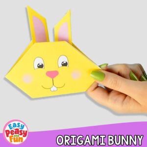 Origami Bunny Craft Template