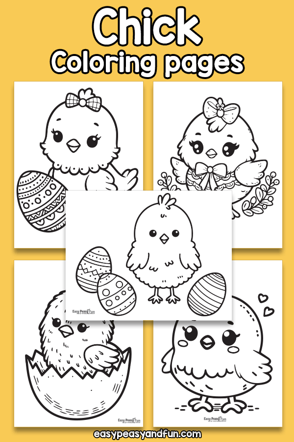 Chick Coloring Sheets