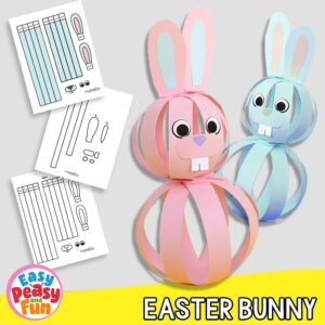 Easy Paper Bunny Craft Template