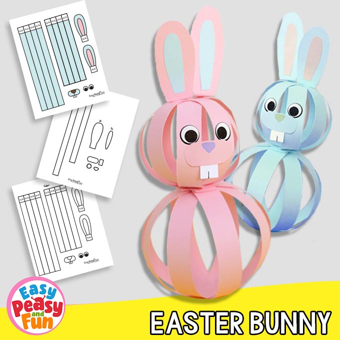 Easy Paper Bunny Craft Template