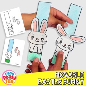 Flapping Ears Bunny Craft Template