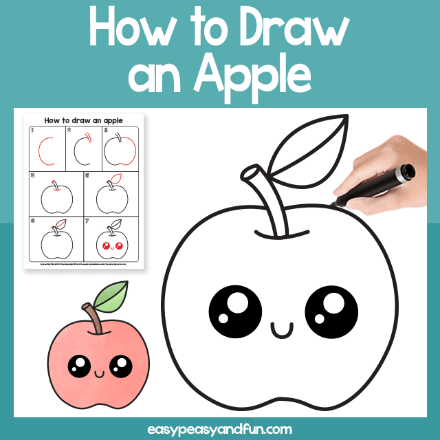 Apple Directed Drawing – How to Draw an Apple