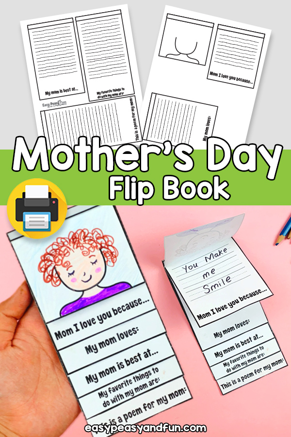Printable Mothers Day Flip Book Template