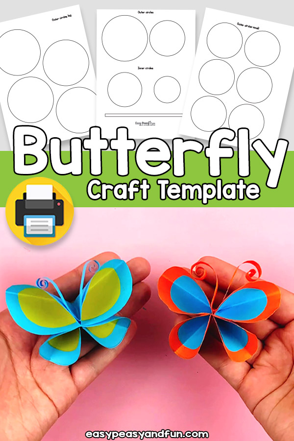 Simple Butterfly Craft Template