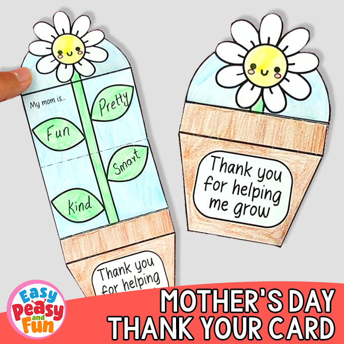 Thank You for Helping Me Grow Craft for Mothers Day
