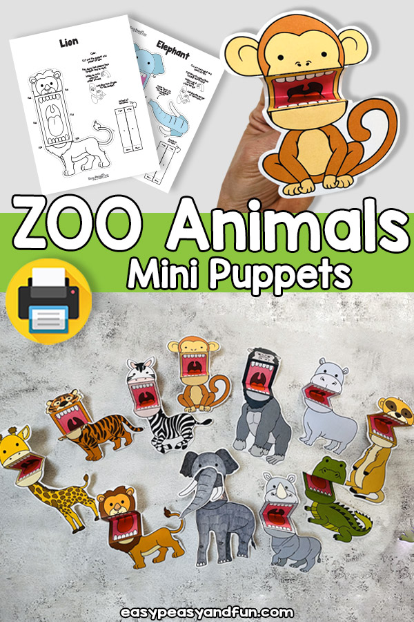 Zoo Animals Finger Puppets