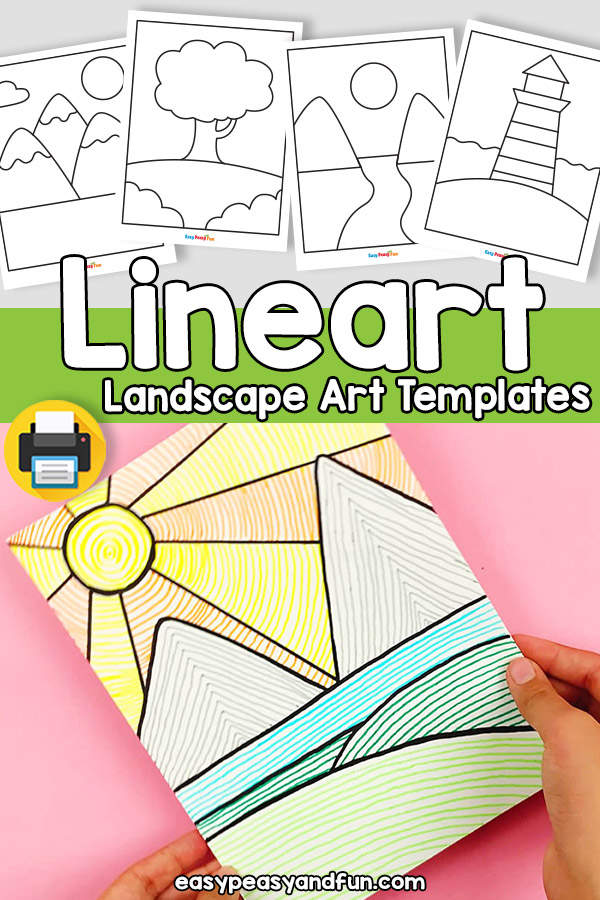 Lineart Landscape Art Templates Easy Peasy And Fun Membership