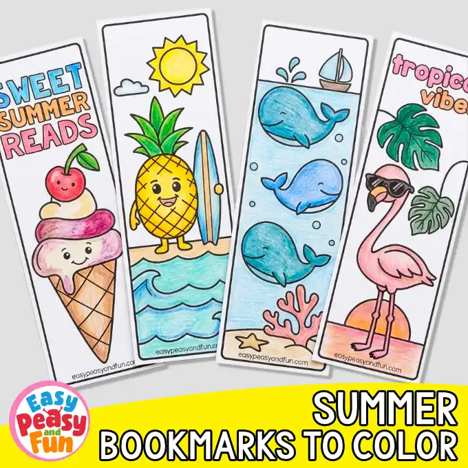 Summer Bookmark Templates
