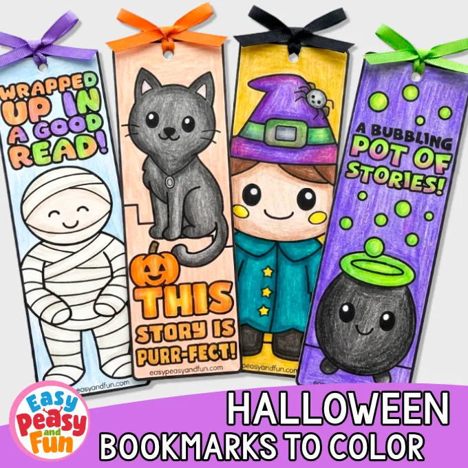 Halloween Bookmark Templates